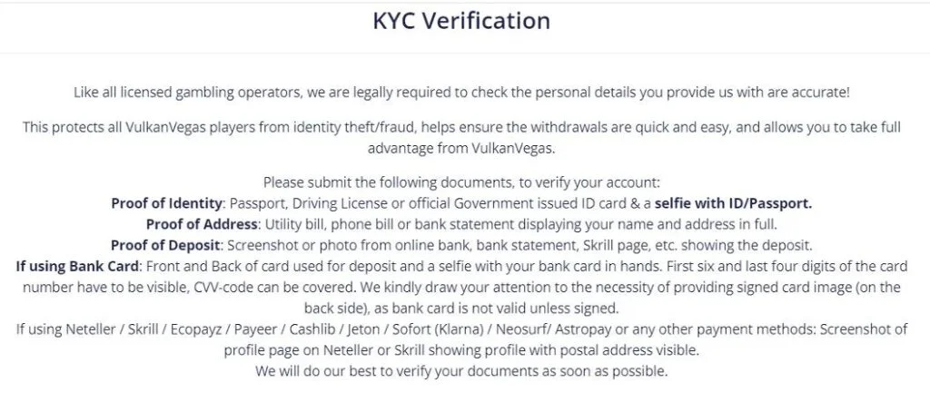 KYC Ice Casino